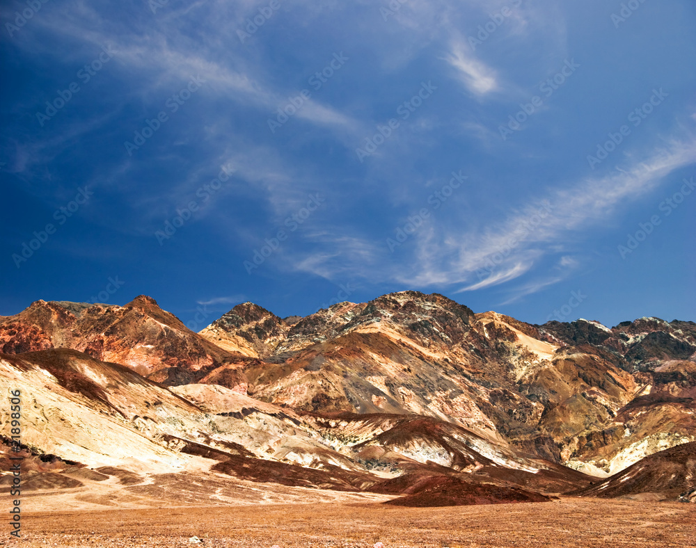 Lifeless landscape of Death Valley . California. USA
