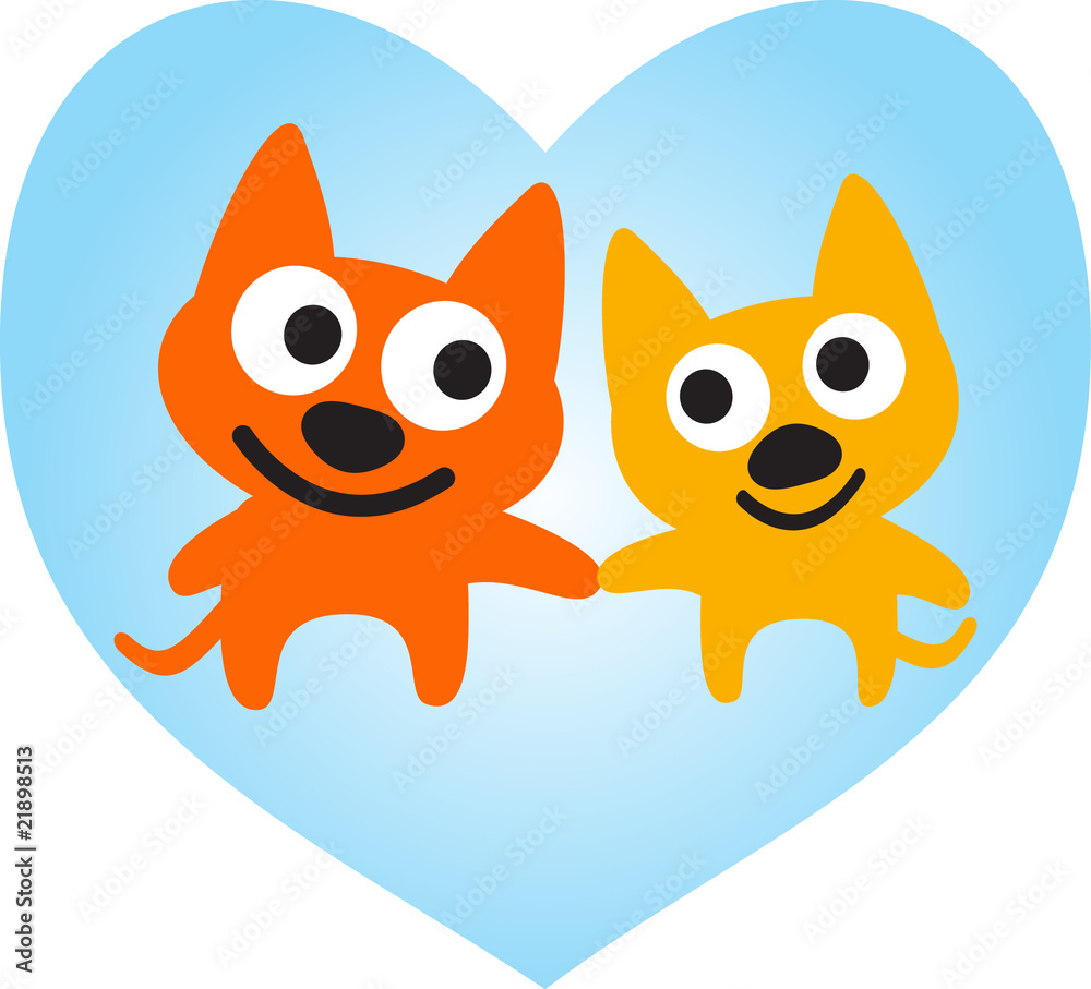 Fototapeta premium A Couple Of Dogs