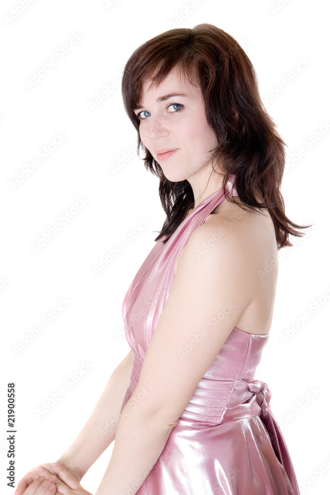girl in a pink dress girl in a pink dress