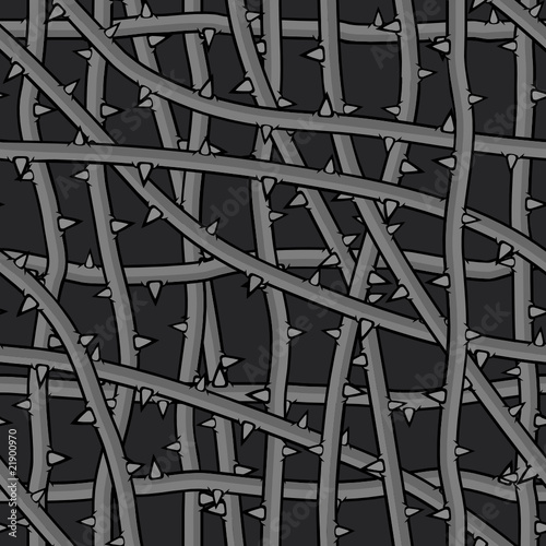 Dark prickle - abstract seamless pattern