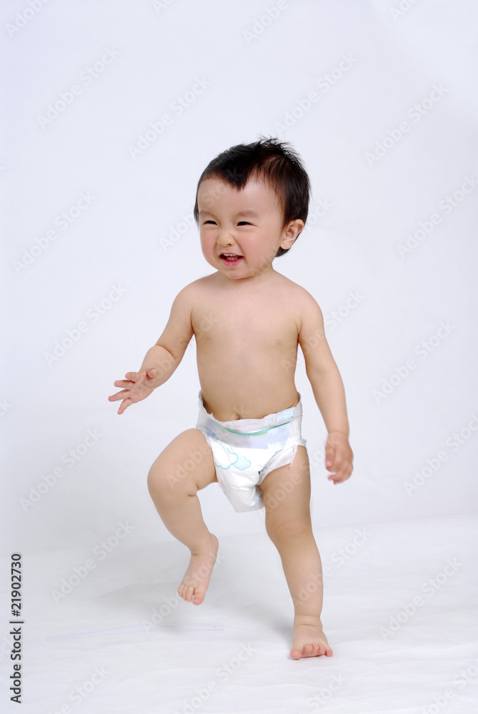 asian baby boy on white background asian baby boy on white background