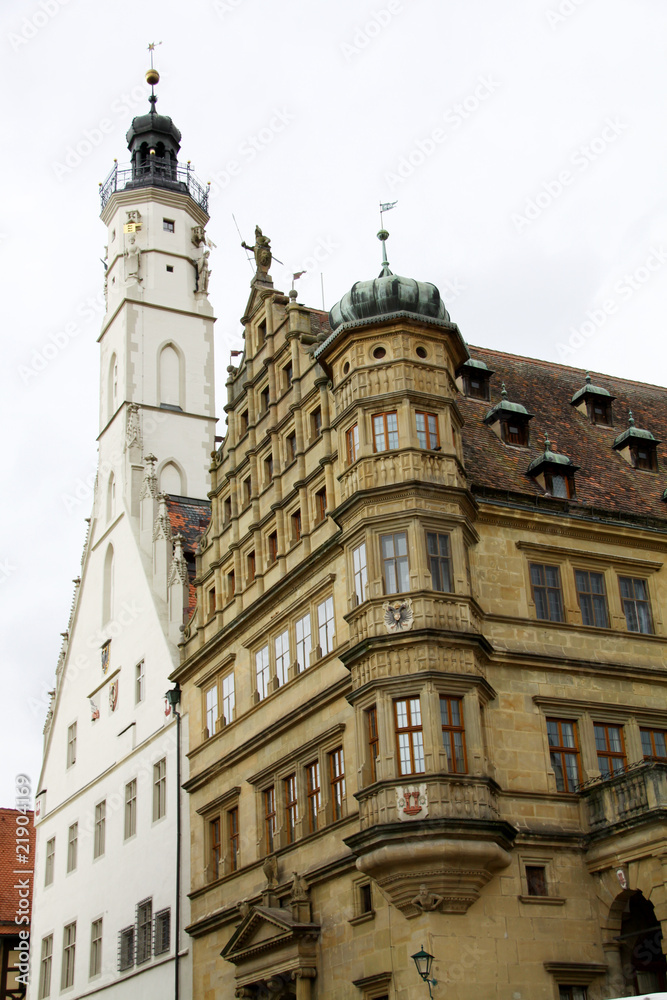 Historische Gebäude in Rothenburg