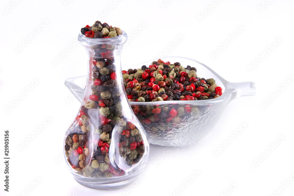 dry pepper inside glass dry pepper inside glass