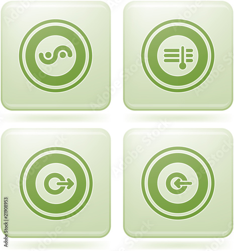 Olivine Square 2D Icons Set: Abstract