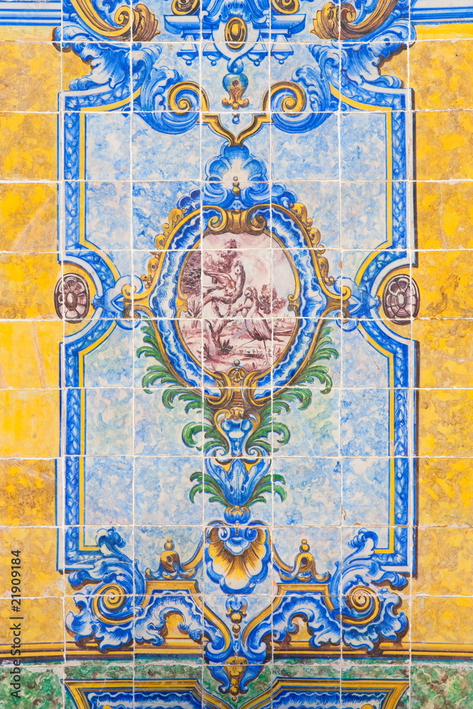 Vintage tiles from Lisbon, Portugal.