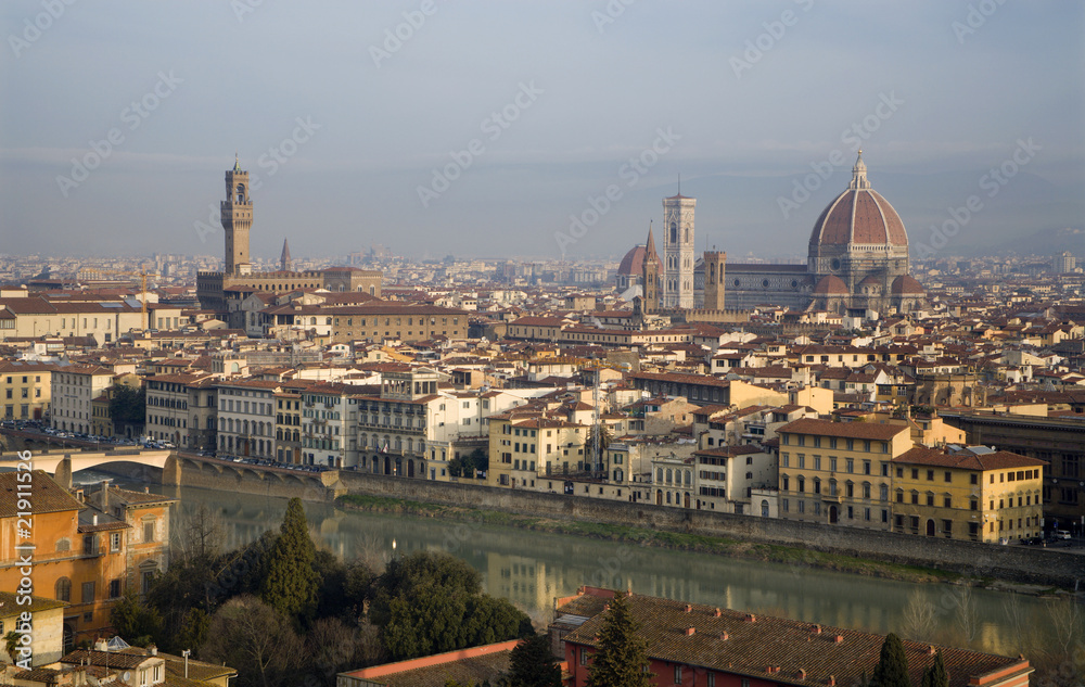 Florence - in morning light from Piazza Michelangelo