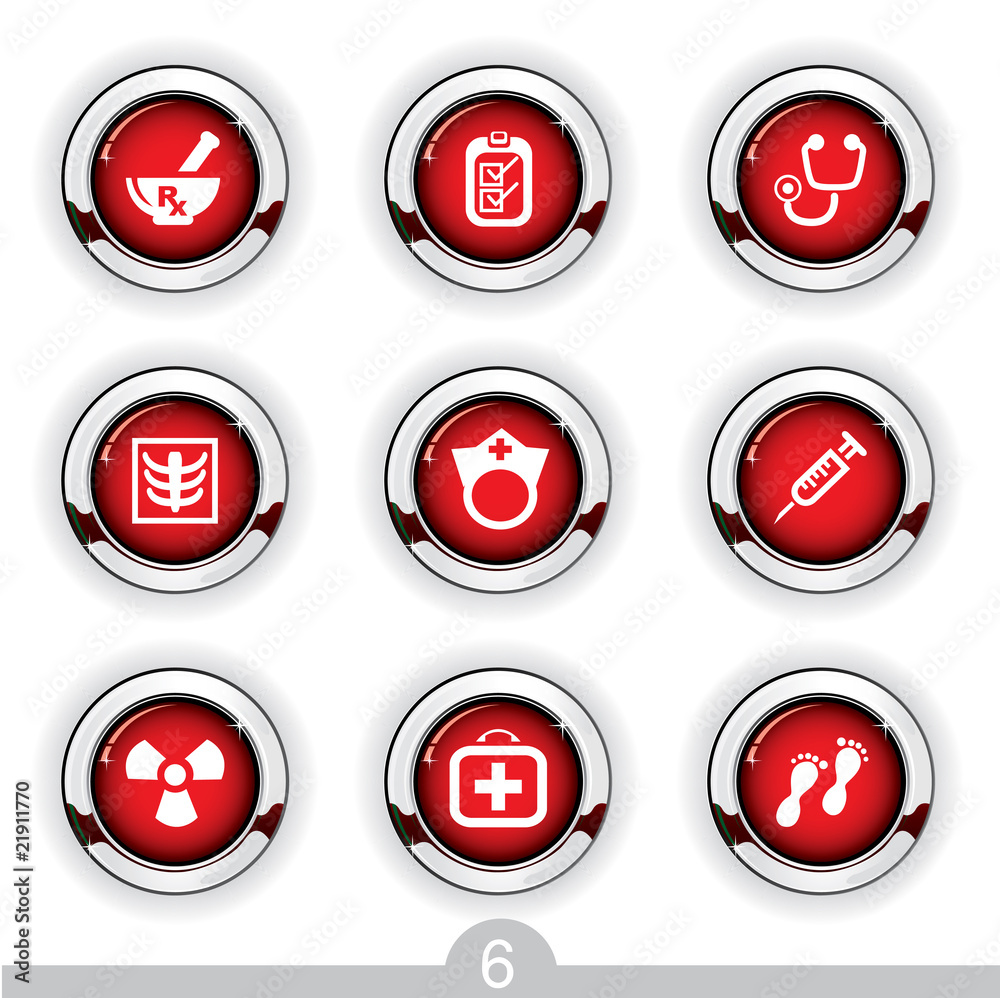 Medical button series Medical button series