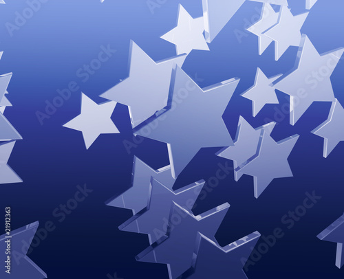 Fototapeta Naklejka Na Ścianę i Meble -  Many flying stars