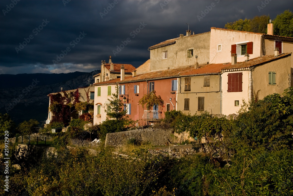 Small town in Provence (France)