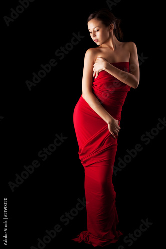 beautiful young woman posing
