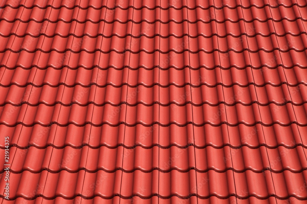 Neubau Dachstuhl Dachfannen rote Dachziegel Neubau Dachstuhl Dachfannen rote Dachziegel
