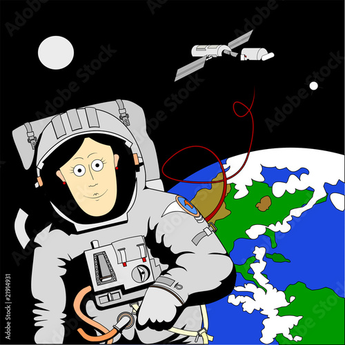 Woman in space