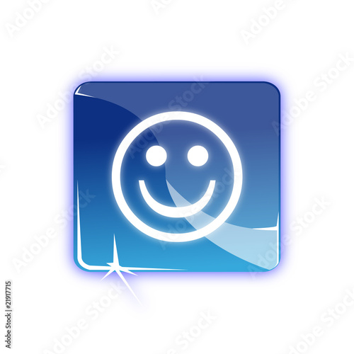 Picto smiley content - Icon happy smiley