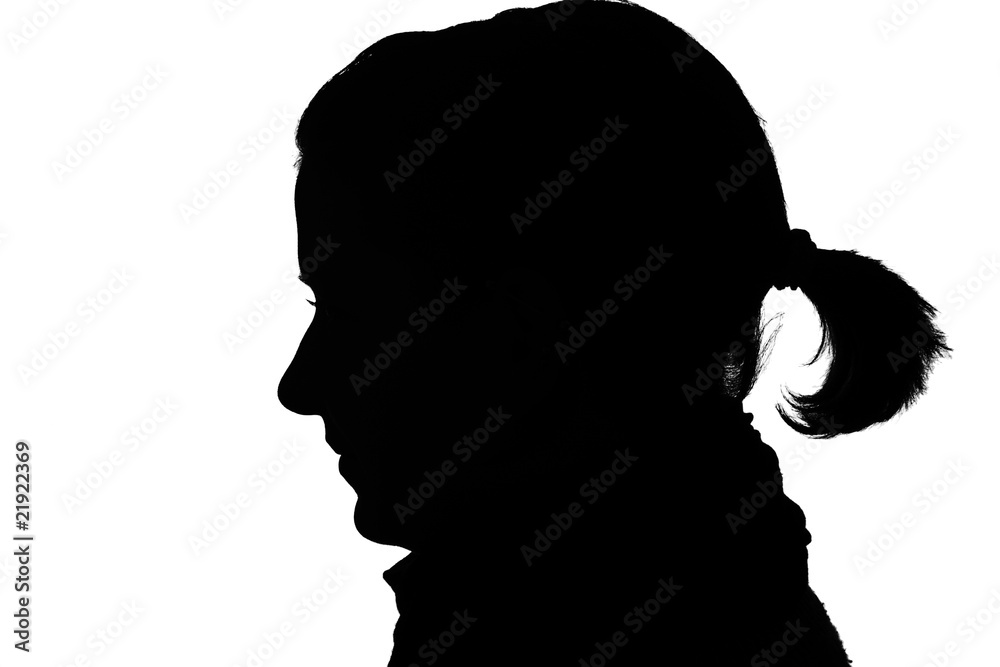 silhouette of a  girl