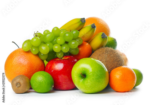 Ripe tropical fruits