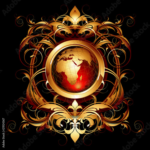 world with ornate
