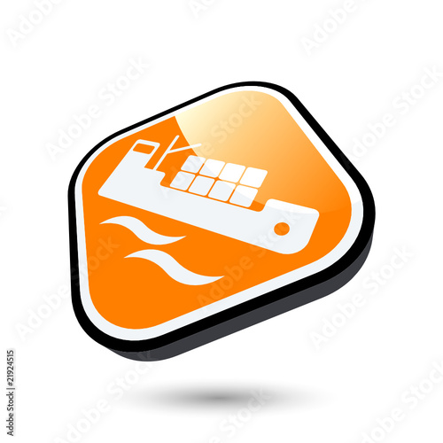 frachtschiff fracht logistik frachter symbol