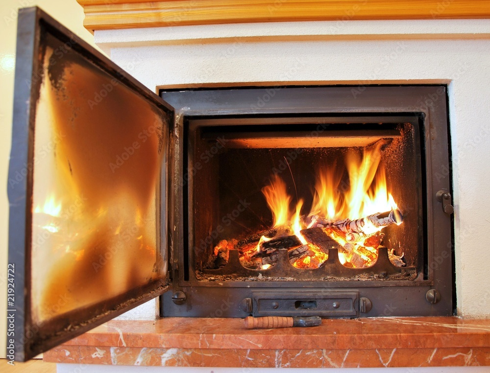 Open fireplace