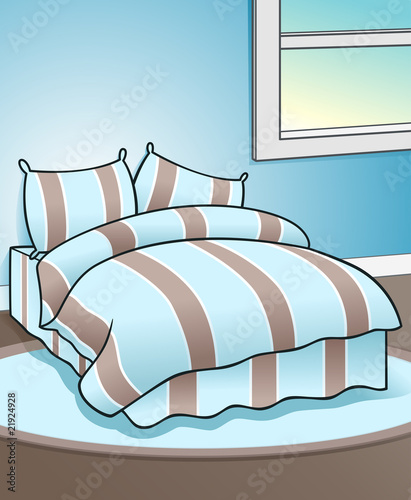 Bedroom Background - vector illustration