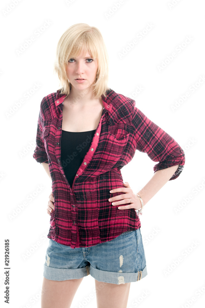 Assertive teenage girl