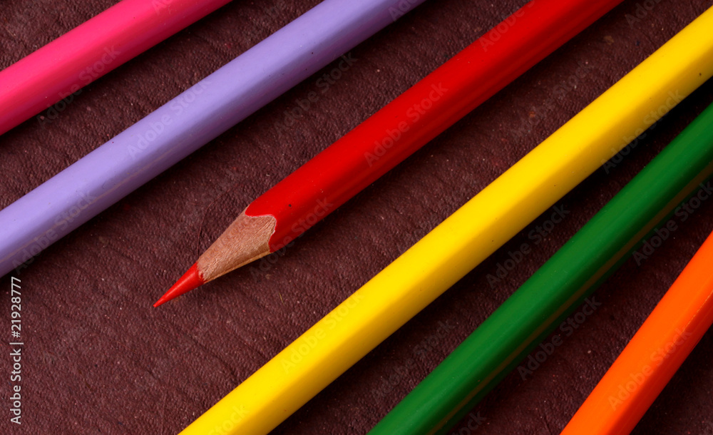 Naklejka premium Colored pencils
