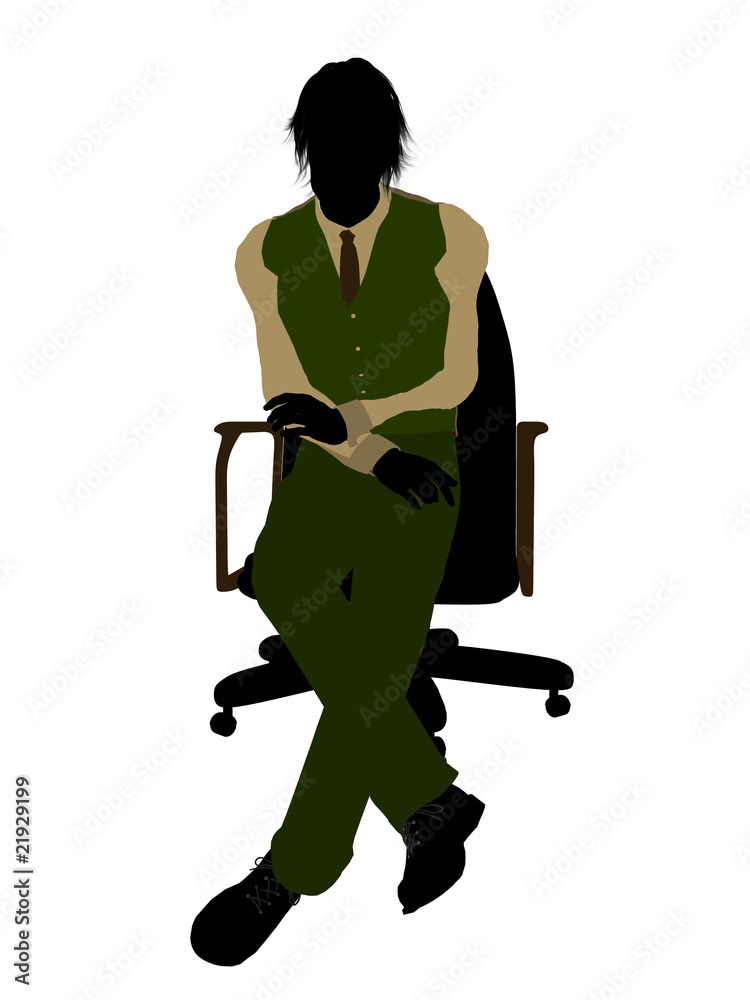 Male Business Silhouette Male Business Silhouette