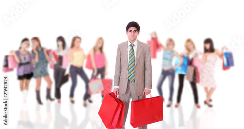 Handsome young man shopping