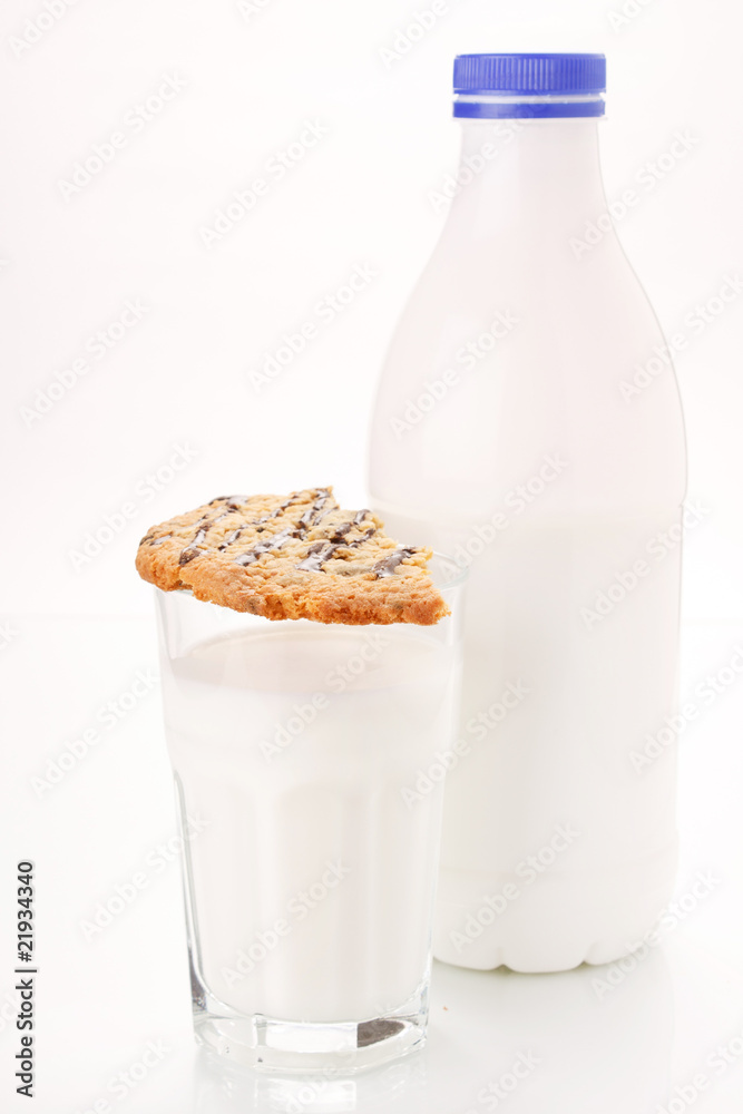 milk with cookie milk with cookie