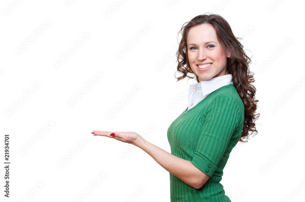 alluring smiley woman holding something alluring smiley woman holding something