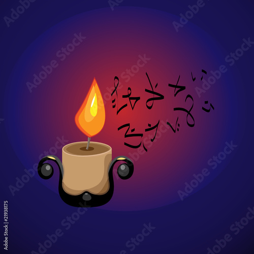 Candle in the cave