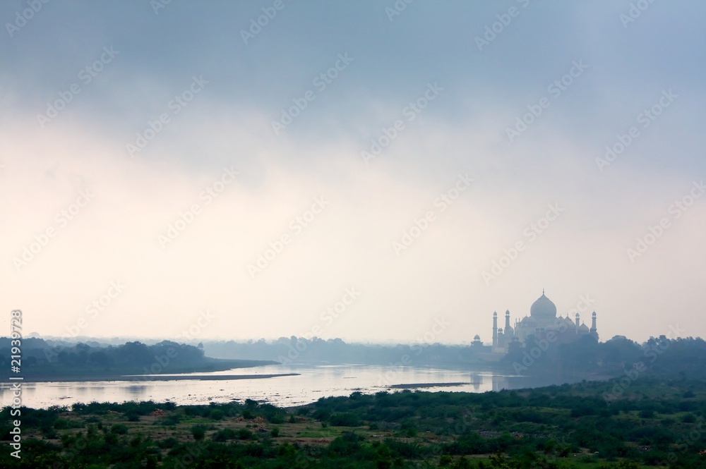Taj Mahal (ताजमहल) at the Yamuna River