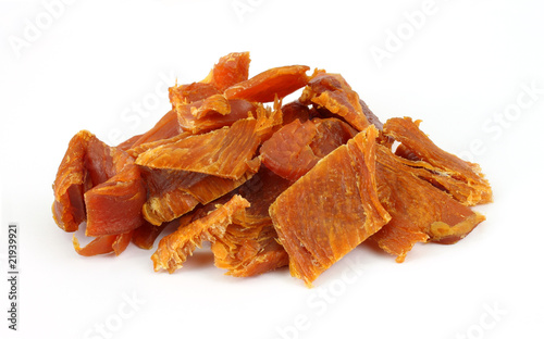 Several pieces of turkey jerky