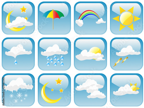 Set of weather icons