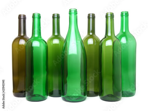 Empty wine bottles