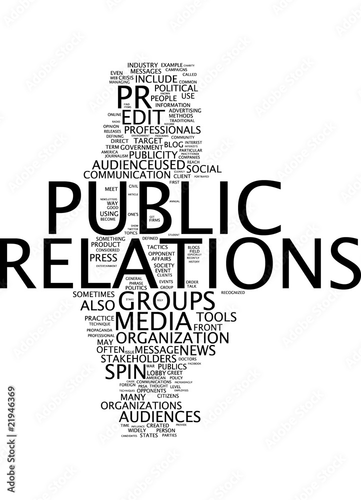 Fototapeta premium Public Relations (PR)