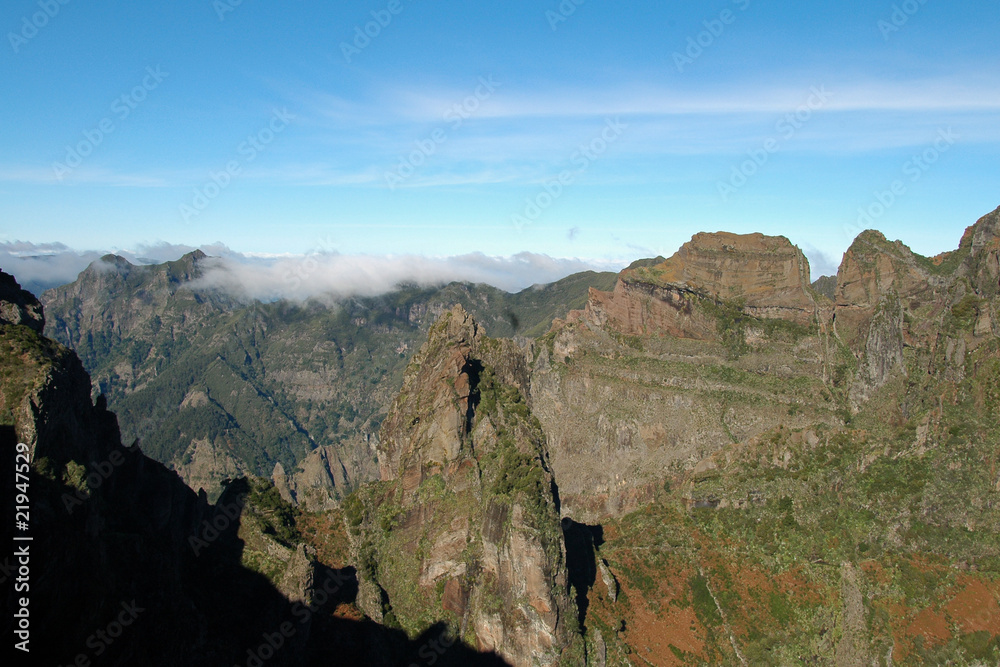 Naklejka premium Pico do Arieiro, Madère