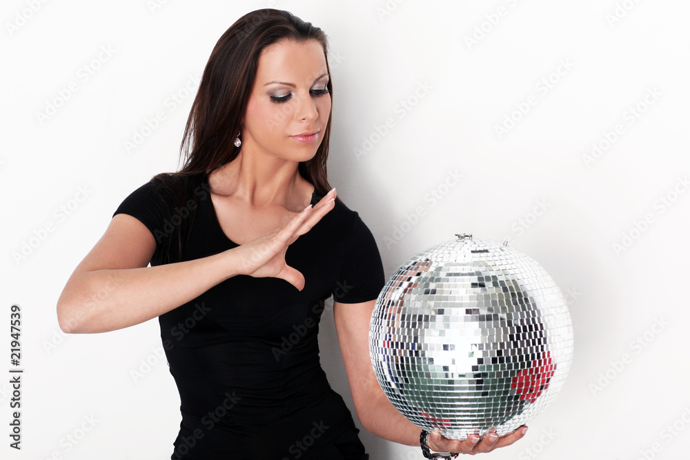 Naklejka premium Discokugel