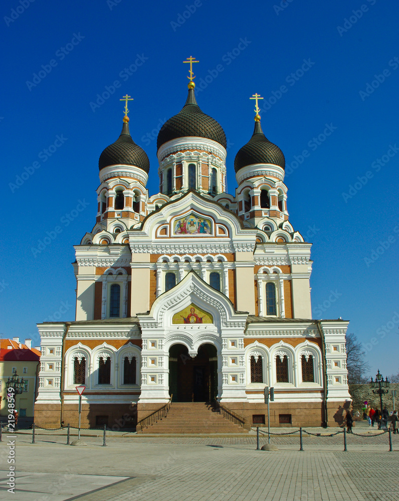 Orthodox st. Alexander Nevsky cathedral in Tallinn