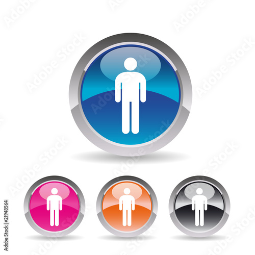 Icône internet symbole homme