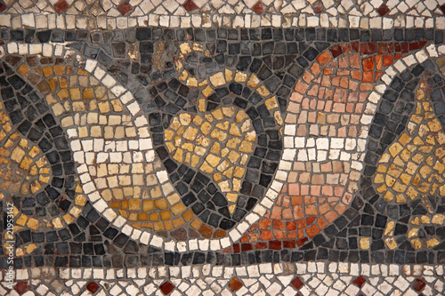 Byzantine mosaic, Great Palace Museum, Istanbul, Turkey