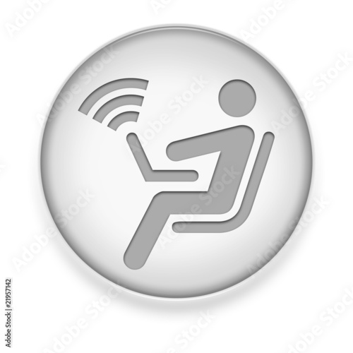 White Button "Wireless Access"