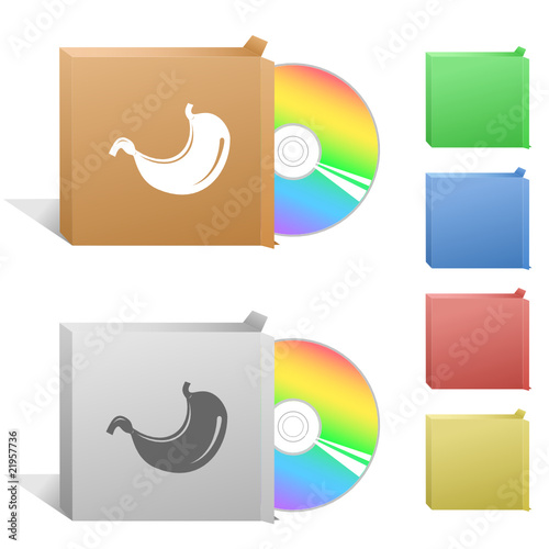 Stomach. Box with compact disc.