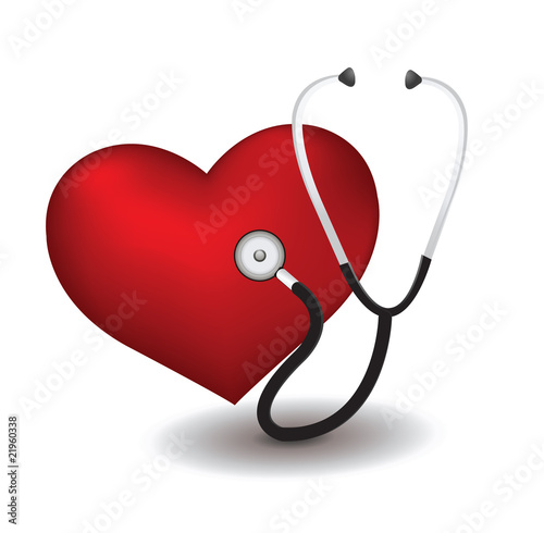 Stethoscope and heart