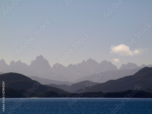 Patagonia misty mountains