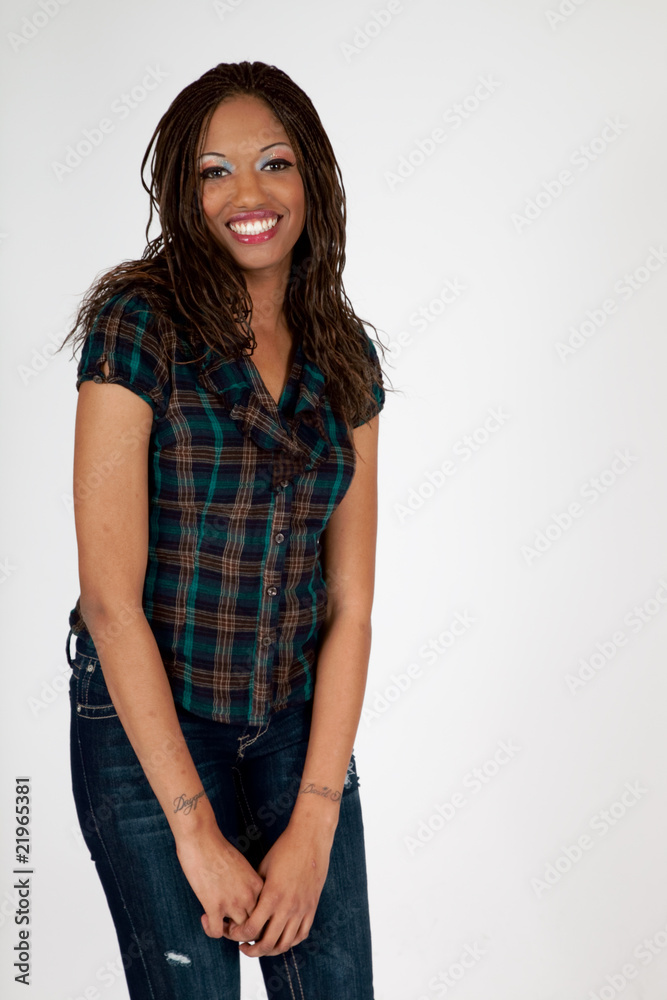 Happy African American Woman Happy African American Woman
