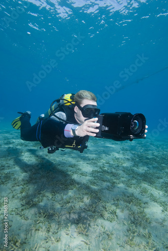 Wallpaper Mural Underwater videographer/camerman Torontodigital.ca