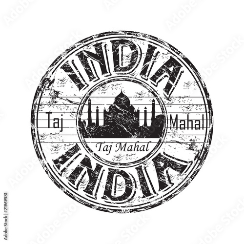 India grunge rubber stamp #21969981
