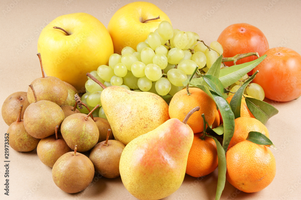 Organic autumn fruits Organic autumn fruits