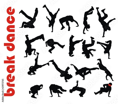 Set active children vector silhouettes