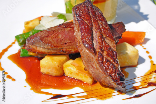 magret de canard au miel de lavande